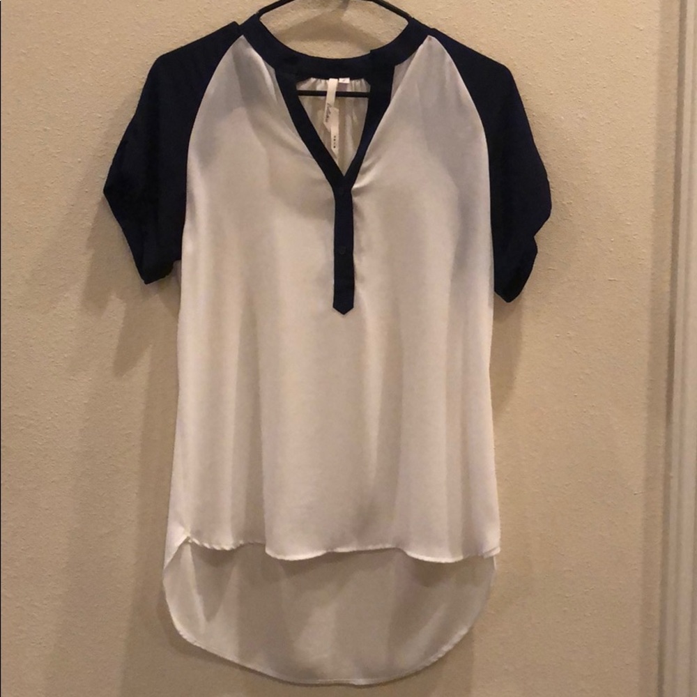 Baseball style blouse